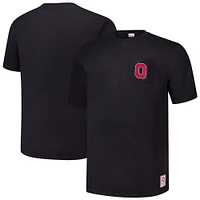 Men's Mitchell & Ness Black Ohio State Buckeyes Big Tall Fade Away Premium T-Shirt