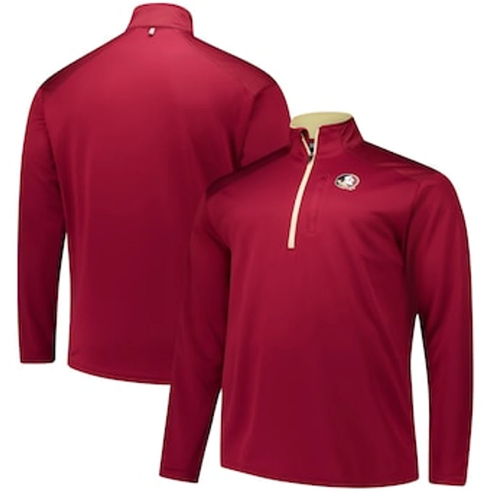 Men's Fanatics Garnet Florida State Seminoles Big & Tall Defender Quarter-Zip Top