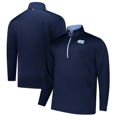 Men's Fanatics Navy North Carolina Tar Heels Big & Tall Defender Quarter-Zip Top