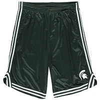 Men's Fanatics Green Michigan State Spartans Big & Tall Dual Stripe Mesh Short