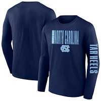 Men's Fanatics  Navy North Carolina Tar Heels Big & Tall Vision Long Sleeve T-Shirt