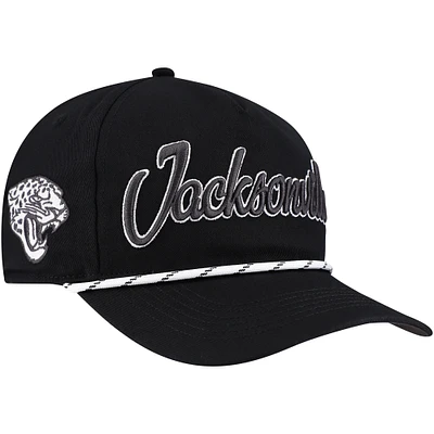 Men's '47 Black Jacksonville Jaguars Overhand Speckle Hitch Adjustable Hat