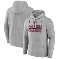 Men's Fanatics  Gray Florida Panthers 2024 Eastern Conference Champions Locker Room Pullover Hoodie