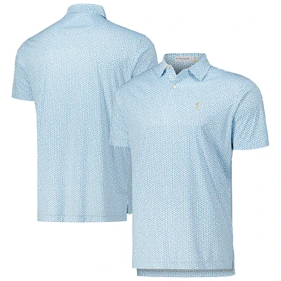 Men's Peter Millar White the PLAYERS Featherweight Golf on Rocks Polo