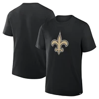 Men's Fanatics  Black New Orleans Saints Legacy Cotton T-Shirt