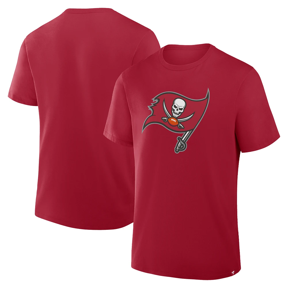 Men's Fanatics  Cardinal Tampa Bay Buccaneers Legacy Cotton T-Shirt