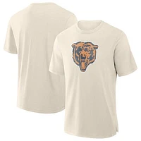 Men's Fanatics  Cream Chicago Bears Slub T-Shirt