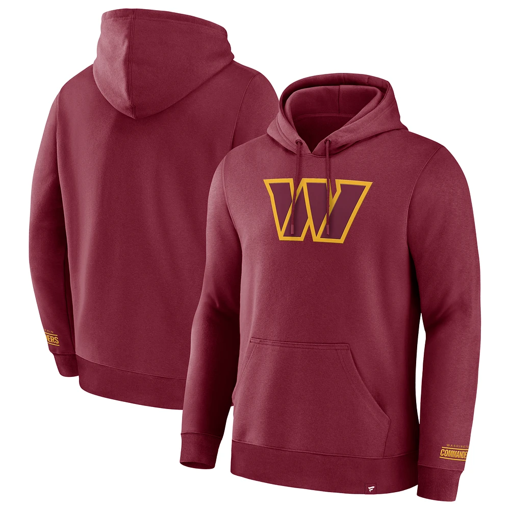 Men's Fanatics  Burgundy Washington Commanders Legacy Fleece Pullover Hoodie