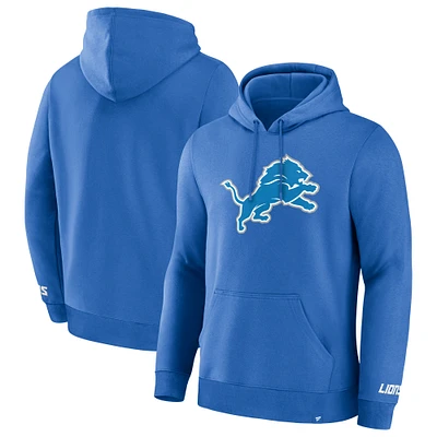 Men's Fanatics  Blue Detroit Lions Legacy Fleece Pullover Hoodie