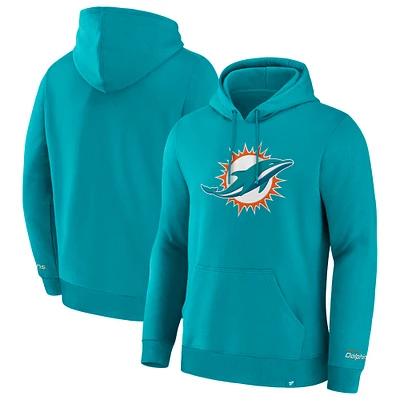 Men's Fanatics  Aqua Miami Dolphins Legacy Fleece Pullover Hoodie