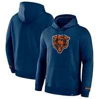 Men's Fanatics  Navy Chicago Bears Legacy Fleece Pullover Hoodie