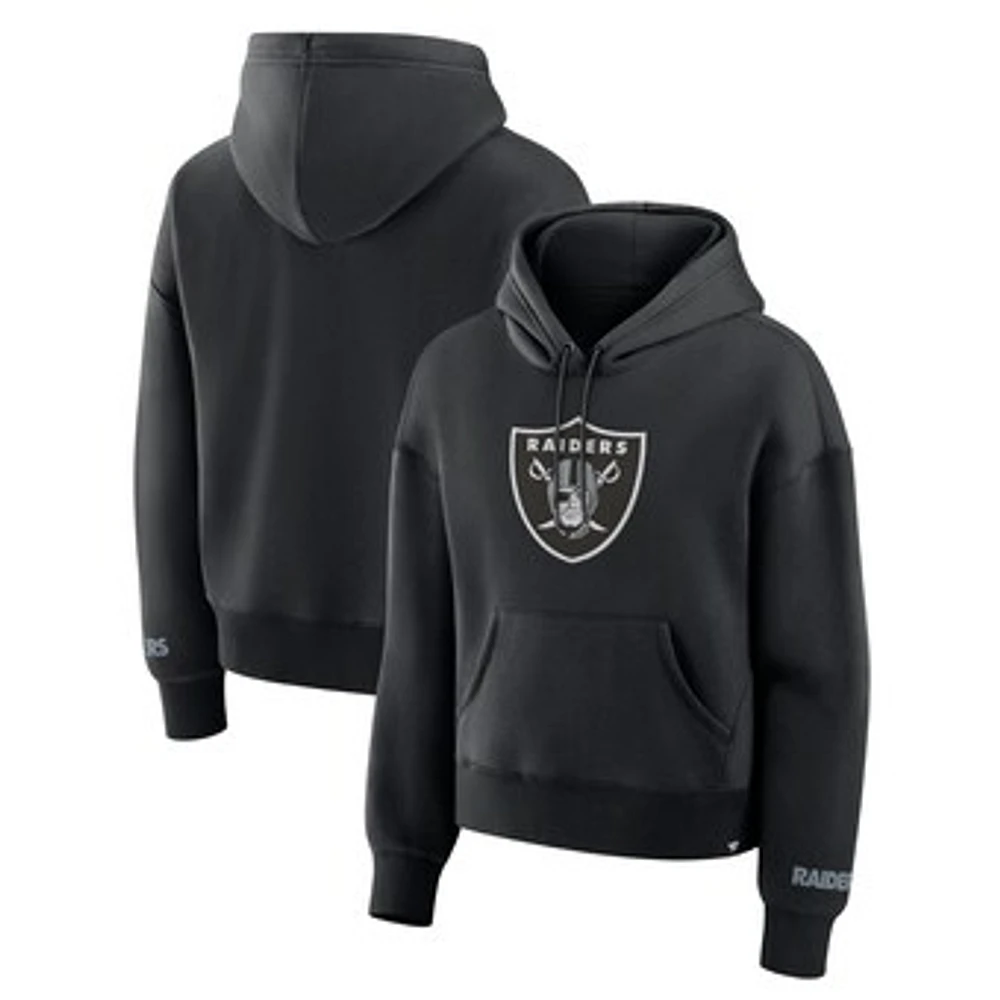 Women's Fanatics Black Las Vegas Raiders Legacy Fleece Pullover Hoodie