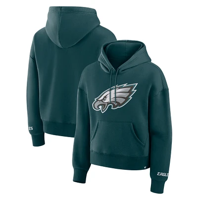 Women's Fanatics Green Philadelphia Eagles Legacy Fleece Pullover Hoodie