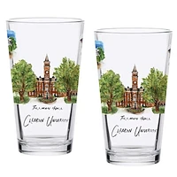 Clemson Tigers 2-Pack 16oz. Laura Wilcox University Pint Set