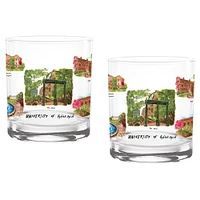 Georgia Bulldogs 2-Pack 14oz. Laura Wilcox University Rocks Set