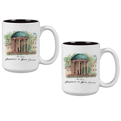 North Carolina Tar Heels 2-Pack 15oz. Laura Wilcox University Mug Set