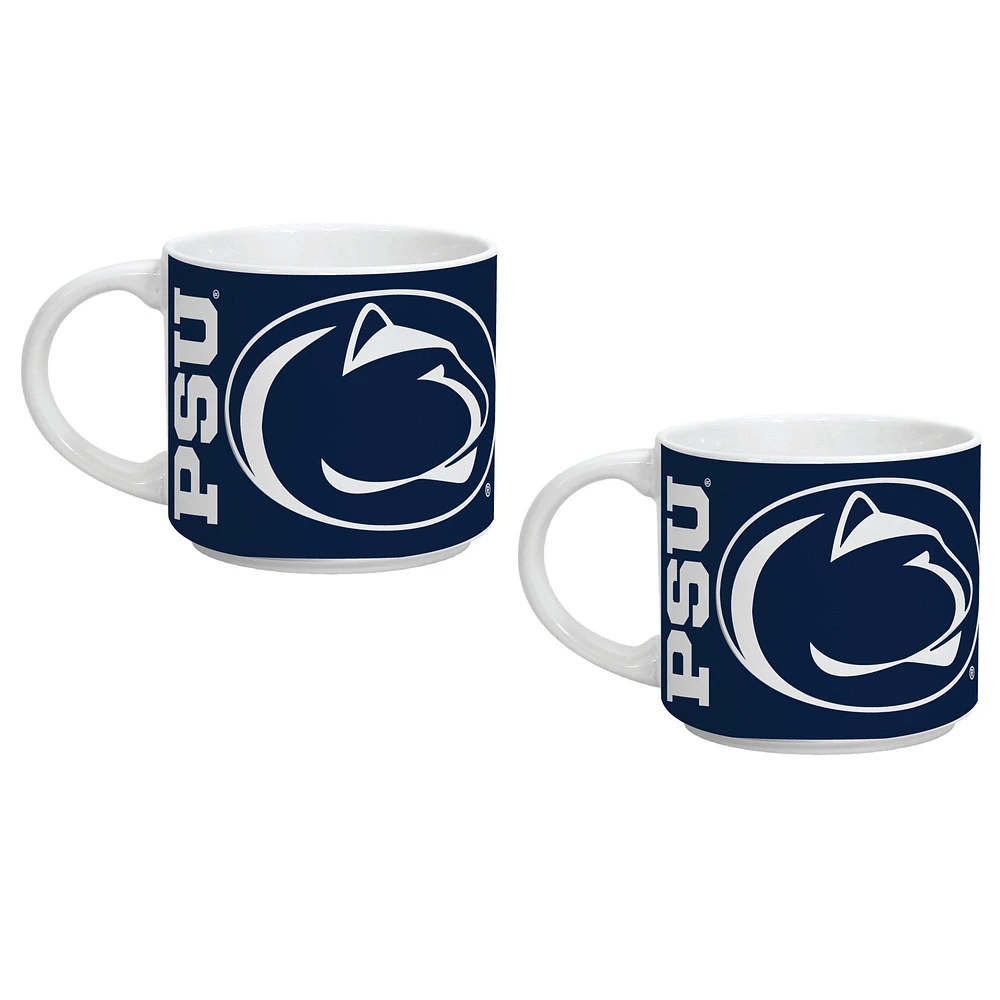 Indigo Falls Penn State Nittany Lions Two Pack 14oz. Stackable Mug Set