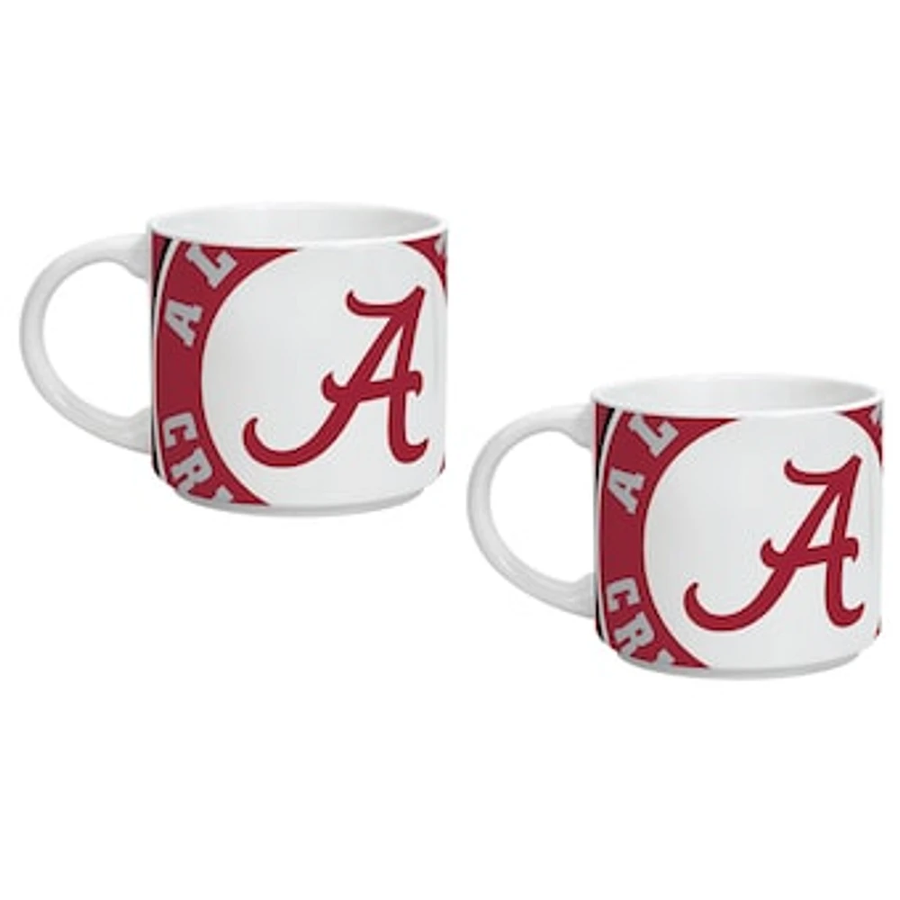 Indigo Falls Alabama Crimson Tide Two Pack 14oz. Stackable Mug Set