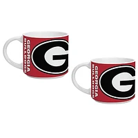 Indigo Falls Georgia Bulldogs Two Pack 14oz Stackable Mug Set