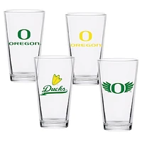 Oregon Ducks 16oz. Collector Pint Glass Four-Set