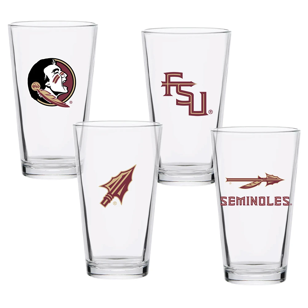 Florida State Seminoles 16oz. Collector Pint Glass Four-Set