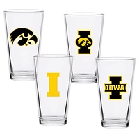 Iowa Hawkeyes 16oz. Collector Pint Glass Four-Set