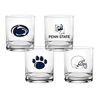 Penn State Nittany Lions 4-Pack Collector's 14oz. Rocks Glass Set