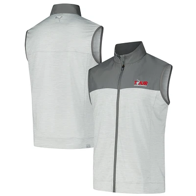 Men's Puma Gray TOUR Championship Colorblock CLOUDSPUN Full-Zip Vest