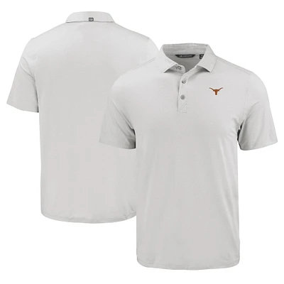 Men's Cutter & Buck Gray Texas Longhorns Coastline Epic Comfort Eco Recycled Polo