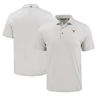 Men's Cutter & Buck Gray Texas Longhorns Coastline Epic Comfort Eco Recycled Polo