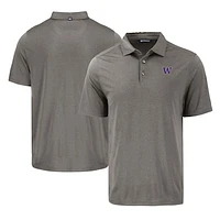 Men's Cutter & Buck Washington Huskies Coastline Epic Comfort Eco Recycled Polo
