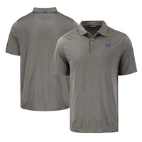 Men's Cutter & Buck Washington Huskies Coastline Epic Comfort Eco Recycled Polo