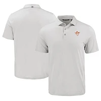 Men's Cutter & Buck Gray Texas Longhorns Coastline Epic Comfort Eco Recycled Polo