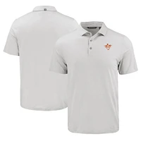 Men's Cutter & Buck Gray Texas Longhorns Coastline Epic Comfort Eco Recycled Polo