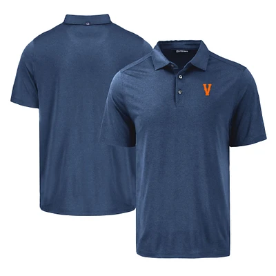 Men's Cutter & Buck Navy Virginia Cavaliers Coastline Epic Comfort Eco Recycled Polo