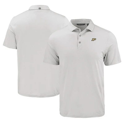 Men's Cutter & Buck Gray Purdue Boilermakers Coastline Epic Comfort Eco Recycled Polo
