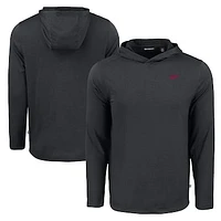 Men's Cutter & Buck Black New Mexico State Aggies Coastline Epic Comfort Eco Recycled Long Sleeve Hoodie T-Shirt