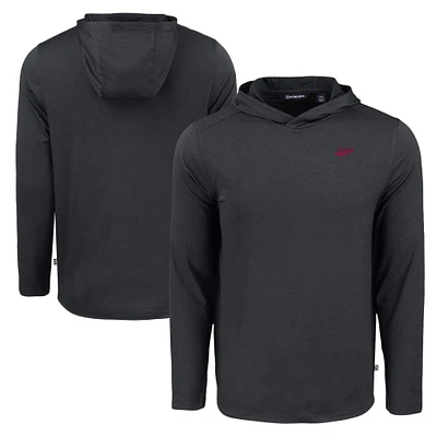 Men's Cutter & Buck Black New Mexico State Aggies Coastline Epic Comfort Eco Recycled Long Sleeve Hoodie T-Shirt