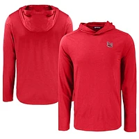 Men's Cutter & Buck Lamar Cardinals Coastline Epic Comfort Eco Recycled Long Sleeve Hoodie T-Shirt