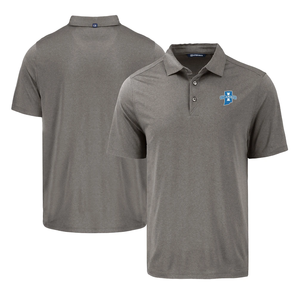 Men's Cutter & Buck Indiana State Sycamores Coastline Epic Comfort Eco Recycled Polo
