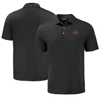 Men's Cutter & Buck Black Iowa State Cyclones Coastline Epic Comfort Eco Recycled Polo