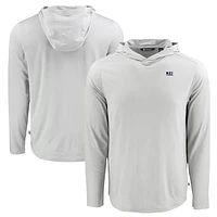 Men's Cutter & Buck Jackson State Tigers Coastline Epic Comfort Eco Recycled Long Sleeve Hoodie T-Shirt