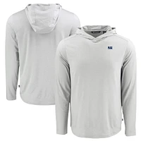 Men's Cutter & Buck Jackson State Tigers Coastline Epic Comfort Eco Recycled Long Sleeve Hoodie T-Shirt