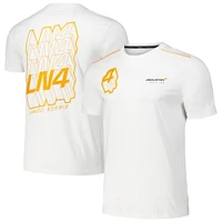 Men's Castore Lando Norris White McLaren F1 Team Driver T-Shirt