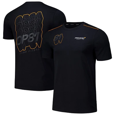 Unisex McLaren Oscar Piastri Anthracite McLaren F1 Team Core Driver T-Shirt