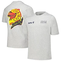 Youth Max Verstappen Heather Gray Red Bull Racing Helmet T-Shirt