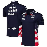 Men's Castore  Navy Red Bull Racing America Race Team Polo