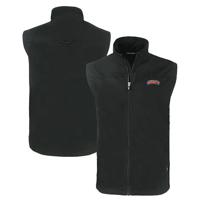 Men's Cutter & Buck Delaware State Hornets Charter Eco Recycled Full-Zip Vest