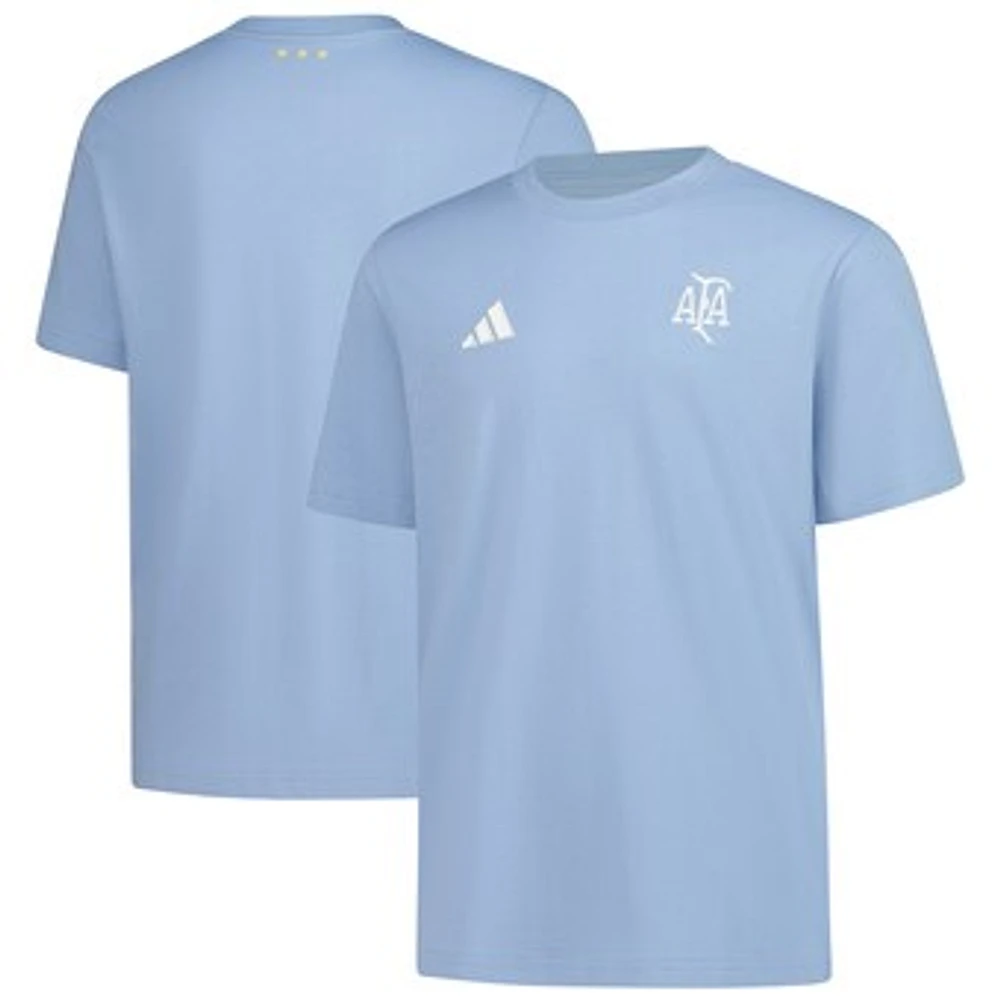 Youth adidas Light Blue Argentina National Team 50th Anniversary DNA T-Shirt