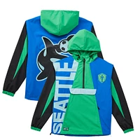 Unisex Live Breathe Futbol Green Seattle Sounders FC Tekker Half-Zip Anorak Jacket